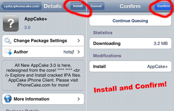 install appcake