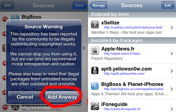 Besides xSellize, see what are the good Cydia sources for iPhone 4.