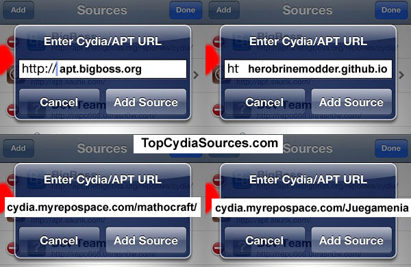 Cydia Sources for Minecraft PE Mods