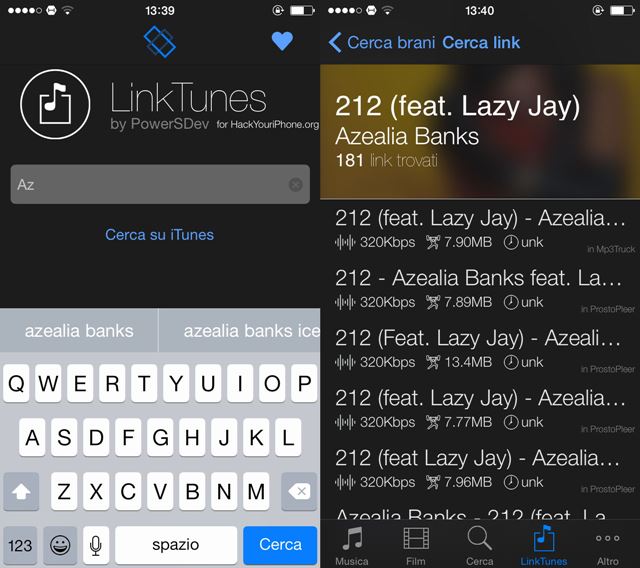 LinkTunes iOS 8